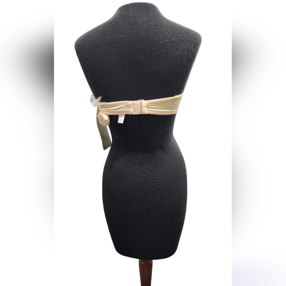 ♥️ NWT VINTAGE STRAPLESS PUSH-UP BRA BY SMOOTHIE - 36B - BLUSH ♥️ - Picture 2 of 12